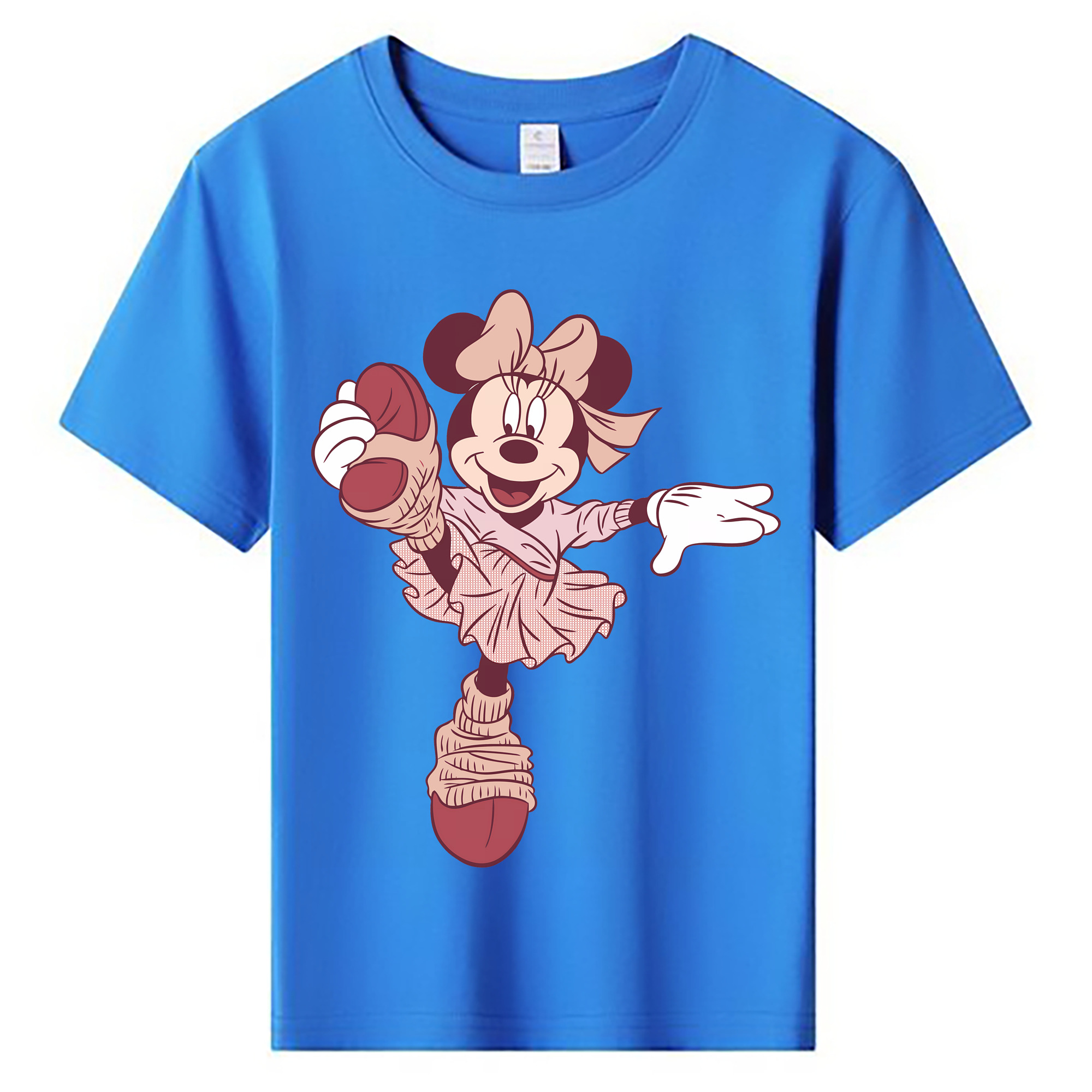 （画像用） ミッキーマウス Mickey Mouse 綿100％キッズTシャツ（フロントプリント）